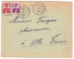 Lettre de Bretigny sur Morrens pour la France le 7.XII.13