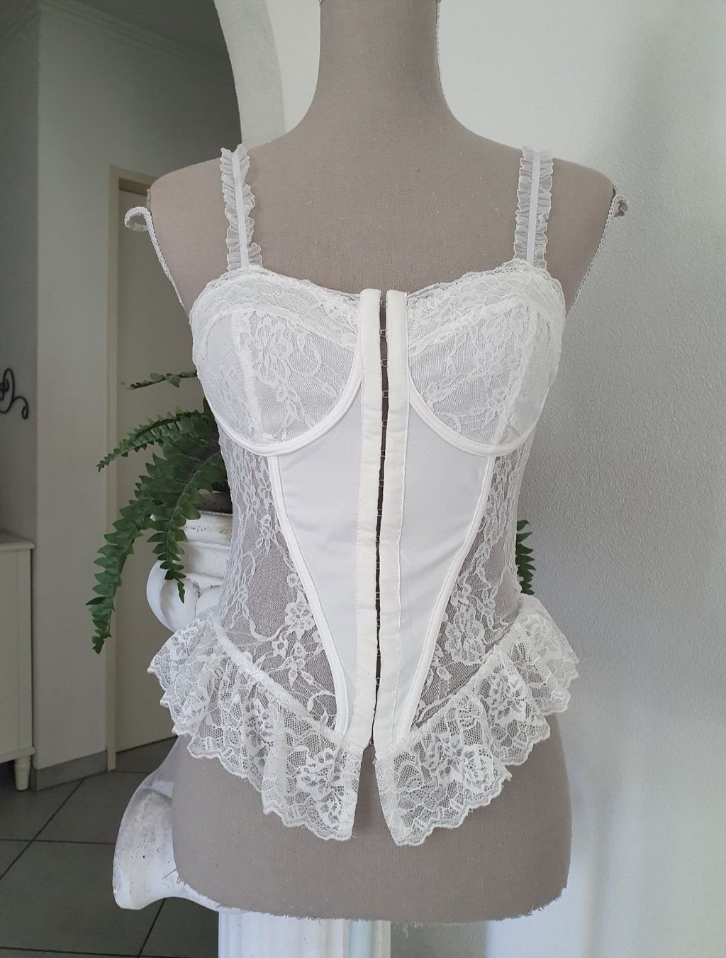 Sonstige Unterwäsche: Weisses Corsagentop Gr S – Neu (gemäss Beschreibung) aus Münsingen von BlackTears-3 1