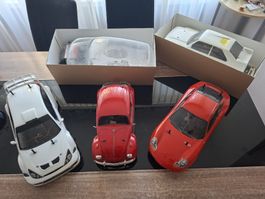Diverse Tamiya modelle, mit diversen Karosserien 