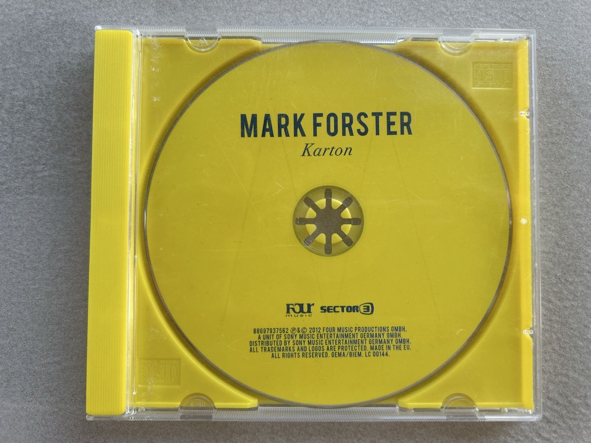 CD: Mark Forster Karton CD 💿  – Usato da St. Urban venduto da uschi73