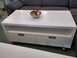 Couchtisch / Sideboard weiss mir Rollen