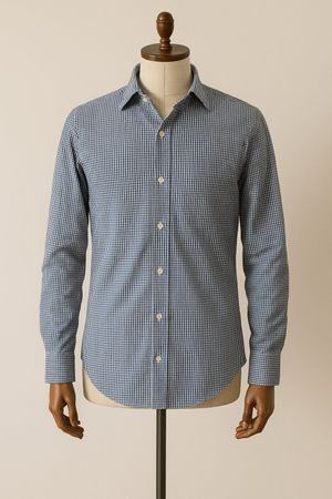 Kariertes Freizeithemd von Esprit Gr. L, Blau/Weiss