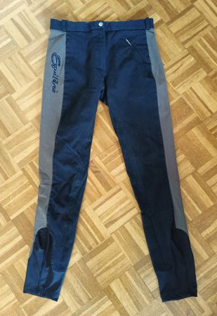 Equilibre Reithose Gr 76 (36/38) Damen blau/grau