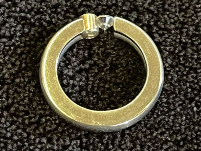 Ringe: Ring Stahl Gold 585 – Gebraucht aus Bettwiesen von wicking27 2