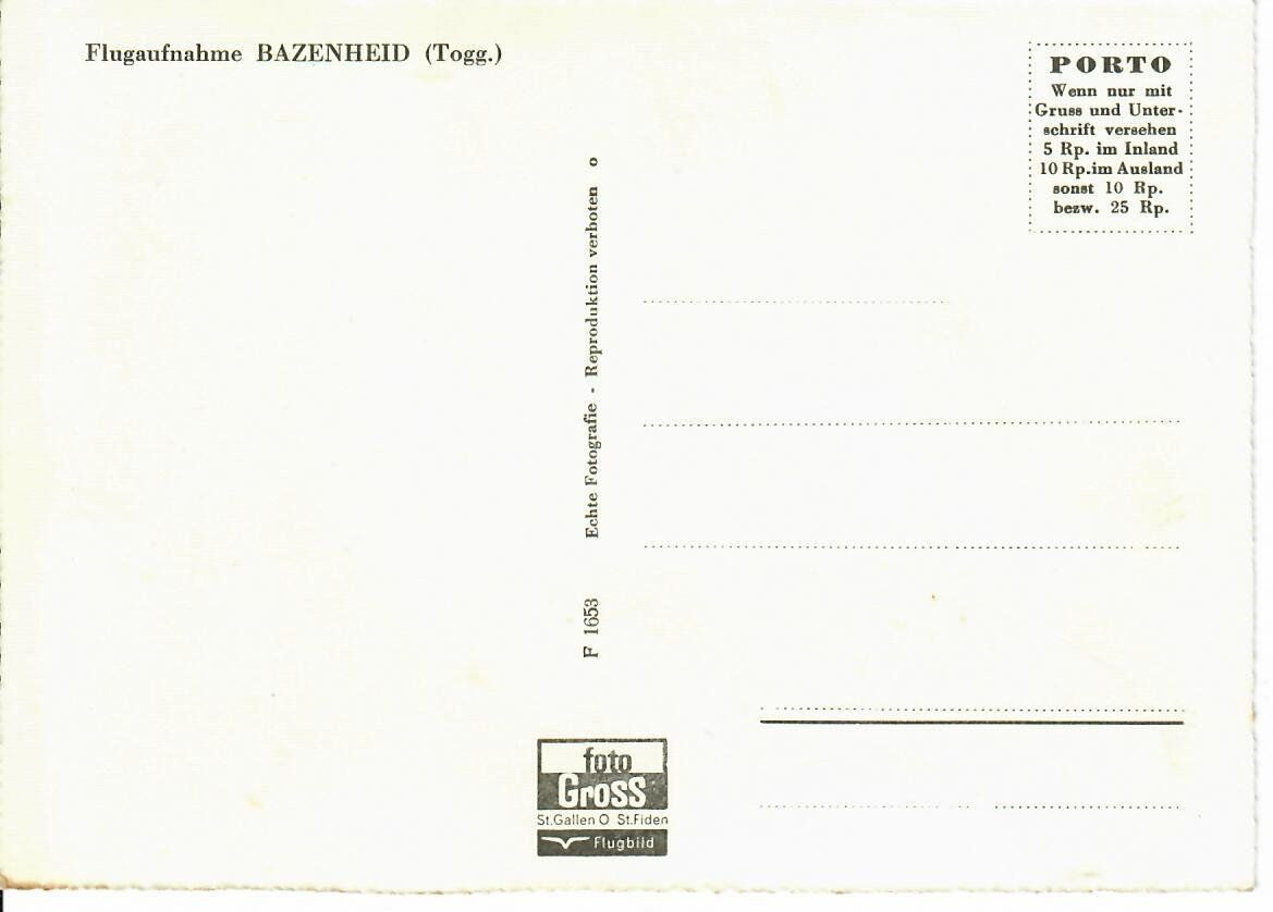 Ansichtskarten: Flugaufnahme Bazenheid – Gebraucht aus Hochdorf von Ziegel-16 1