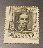 Spanien 1922 dezentriert briefmarke