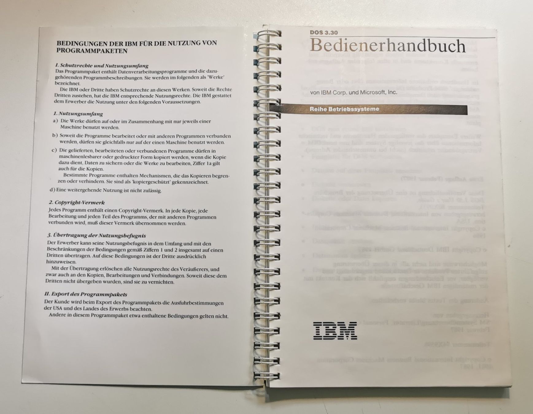 Libri: IBM DOS 3.30 Bedienerhandbuch – Usato da Oberwangen b. Bern venduto da Vittorio0 1