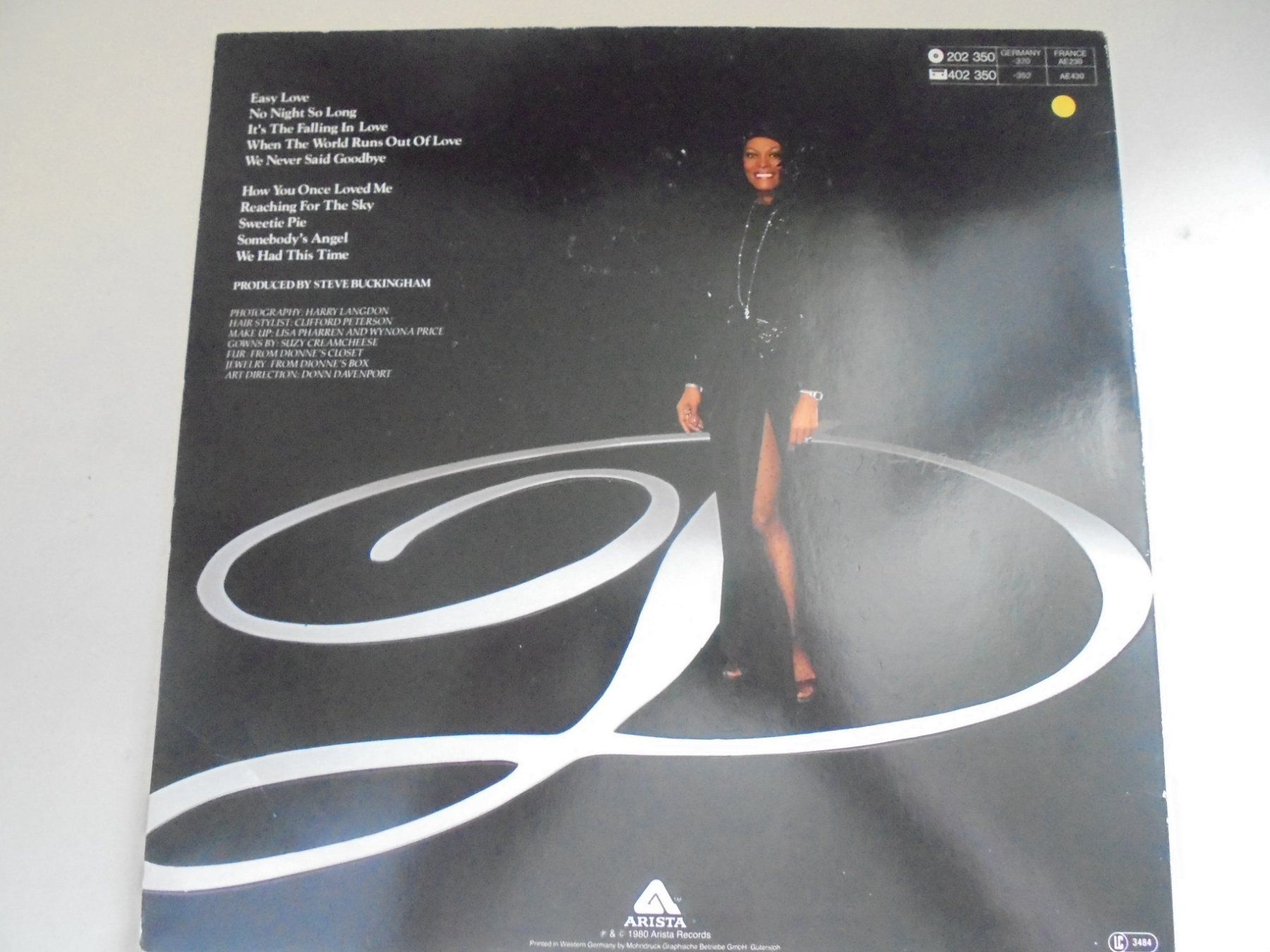 Dischi in vinile: Dionne Warwick  " No Night So Long " face A = VG+ / B = VG- – Usato da Crissier venduto da Promopost 1