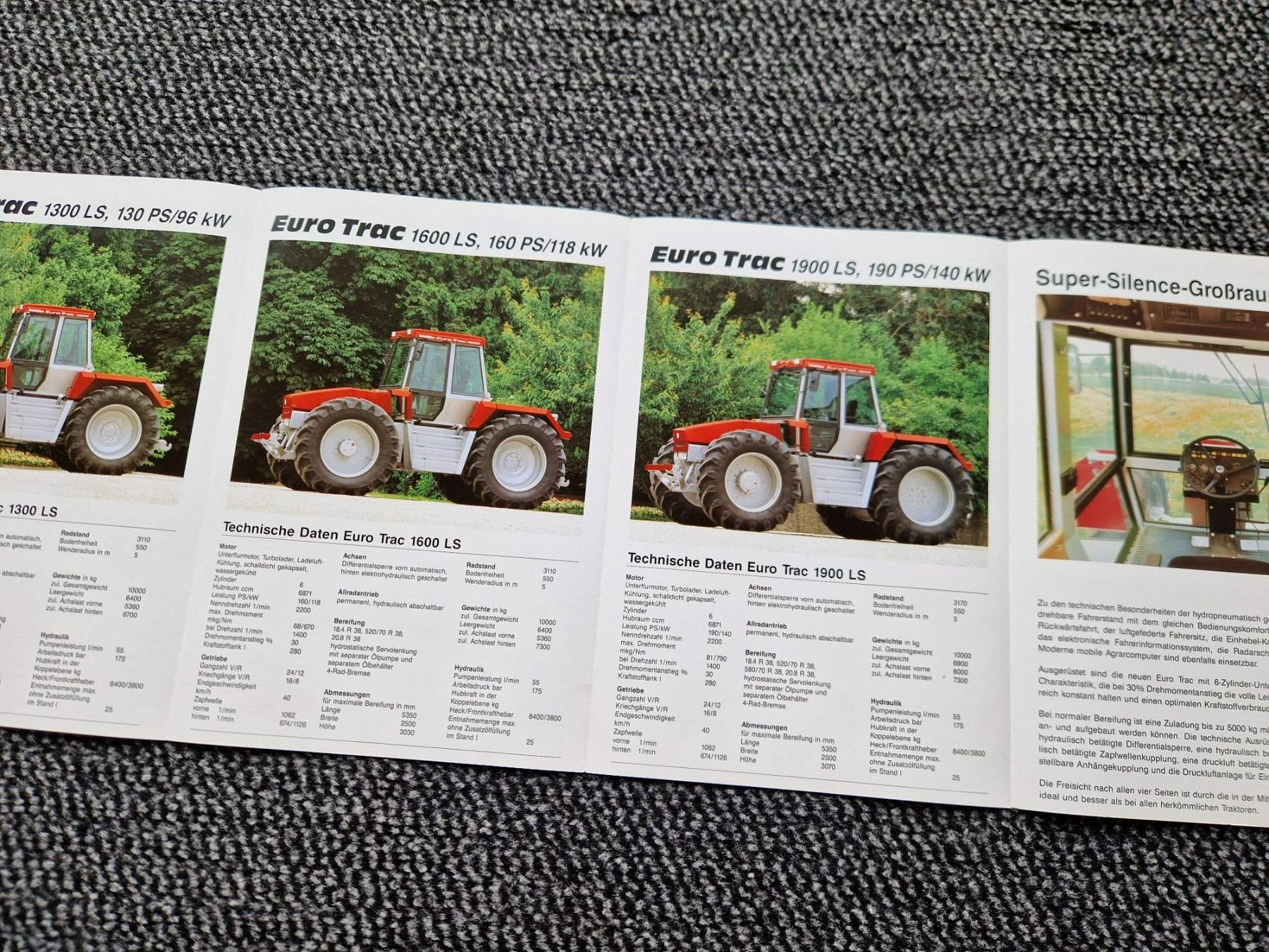 Trattori: Original Prospekt Schlüter Traktor Euro-Trac 1300 - 1900LS – Usato da Dürnten venduto da Bachtel84 2