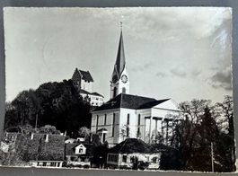 USTER - Schloss und Kirche - Ansichtskarte