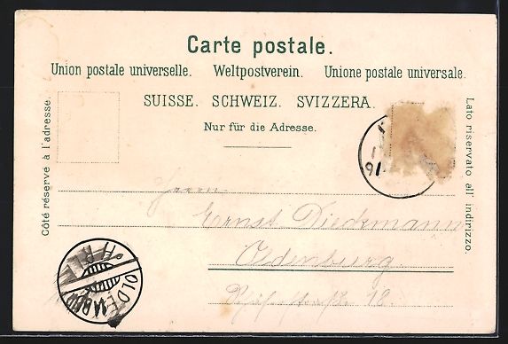 Cartoline postali: Litho Luzern, Panorama, Schweizerhofquai – Usato da Berlin venduto da bartko-reher 1