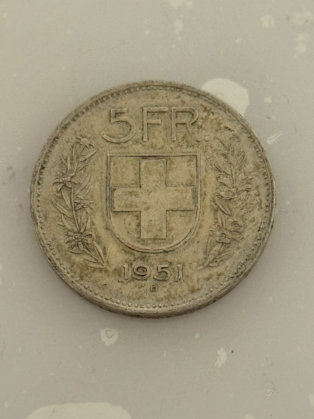 Alle Münzen: 5 Franken 1951  Silber – Gebraucht aus Wallisellen von SWISS_SILVER1 1
