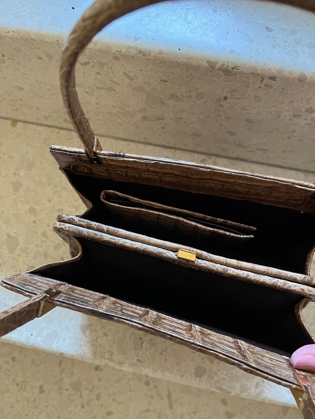 Borse da donna: Echte Vintage Krokotasche! – Nuovo (secondo la descrizione) da Bettlach venduto da Brissoni 7