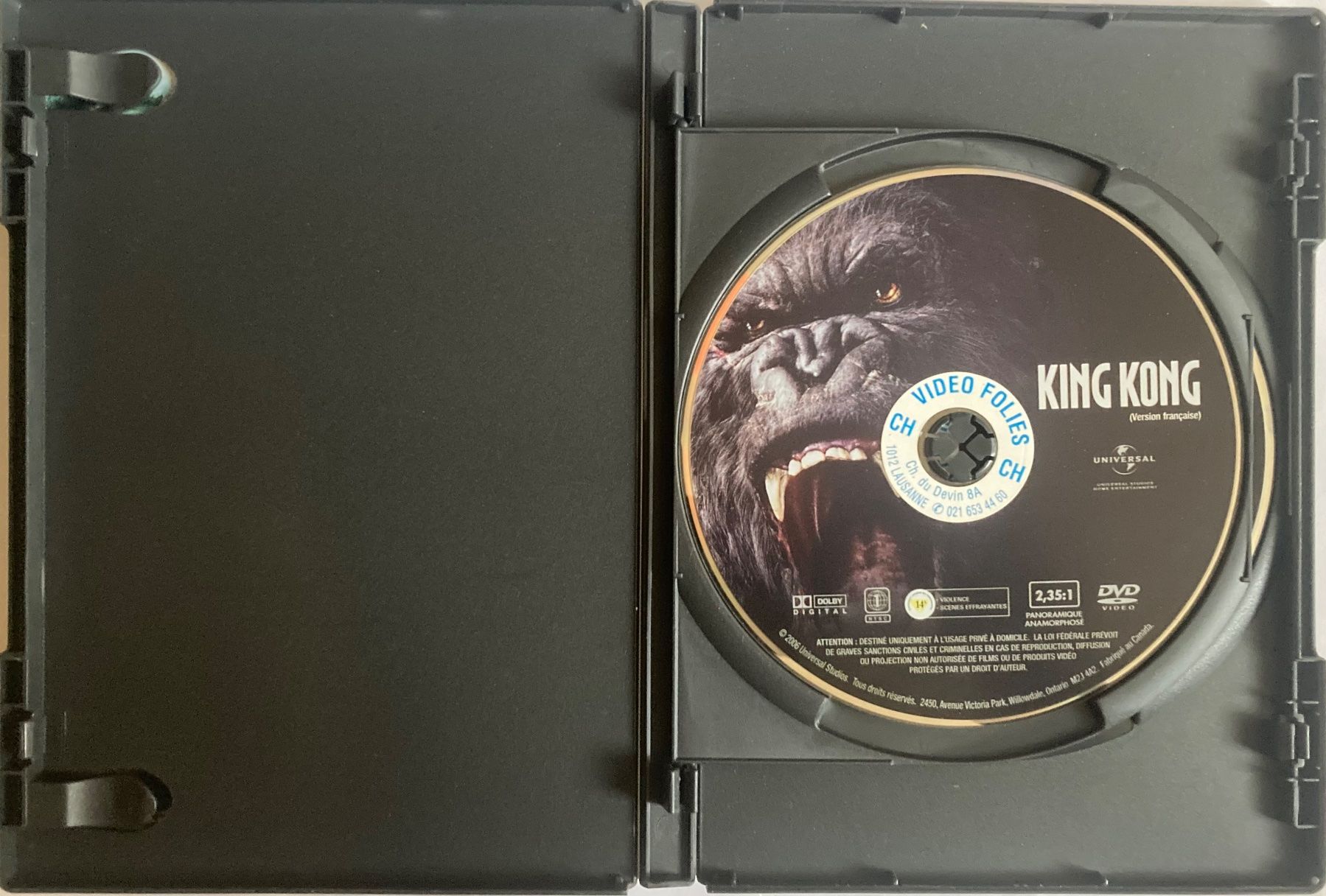 Tous les DVDs: KING KONG – D'occasion à Poliez-Pittet par Newtown-Records 2