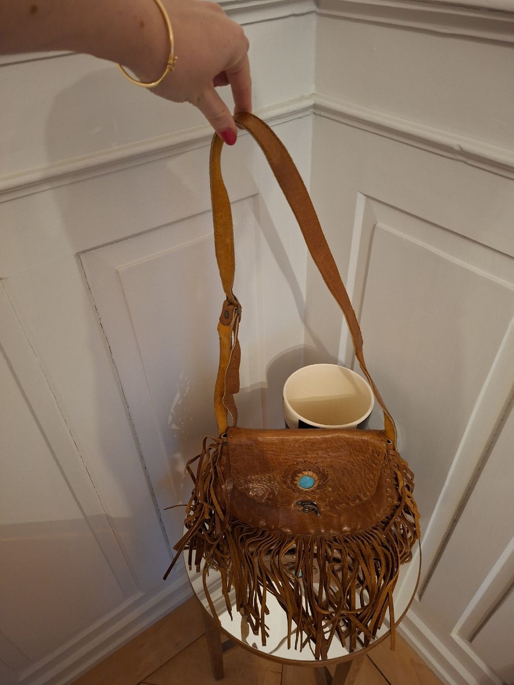 Taschen: Ledertasche mit Fransen  – Gebraucht aus Zürich von evelaboum 3