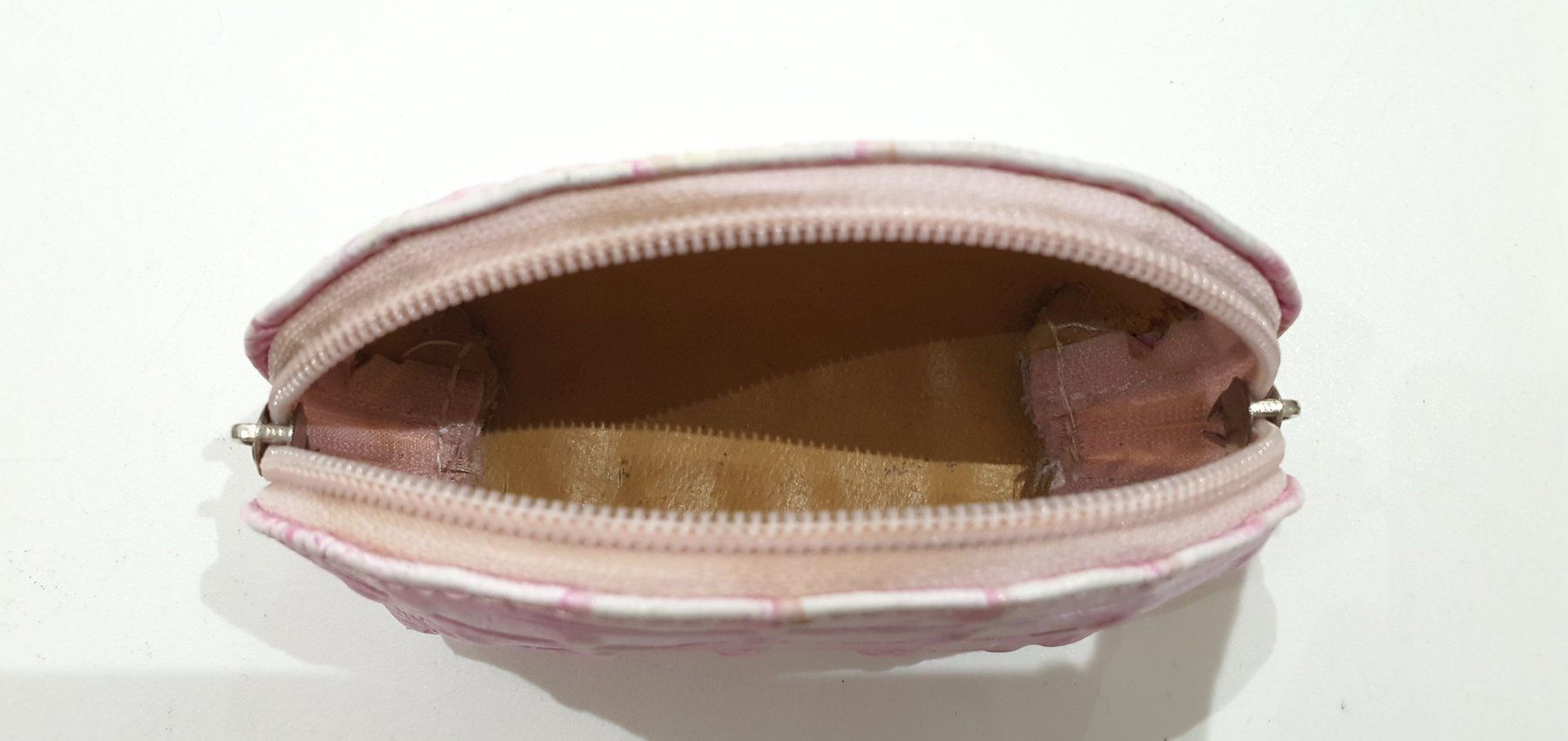 Borse: Pouch / Beutel rosa Kroko-Prägung Leder – Usato da Jona venduto da VivianPatrick 2