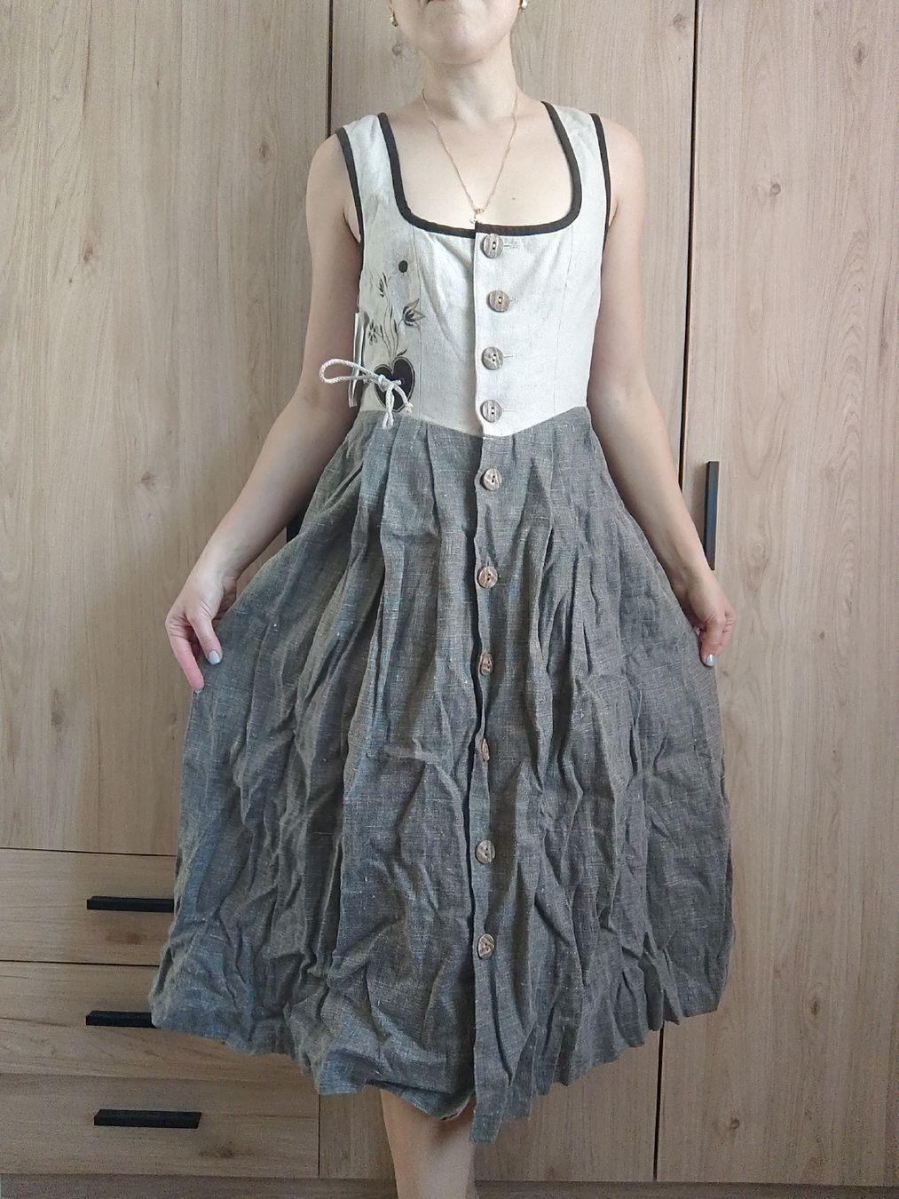 Alba Moda Vestiti: Alba Moda Linen Dress 18 Dirndl leinen – Nuovo (secondo la descrizione) da Mägenwil venduto da VintageGirly