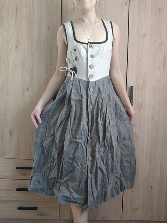 Alba Moda Linen Dress 18 Dirndl leinen