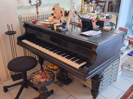 Pianoforte a coda Bechstein (1913) con tasti in avorio