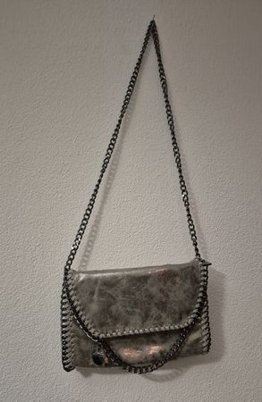 Borsa donna grigio. Nuova