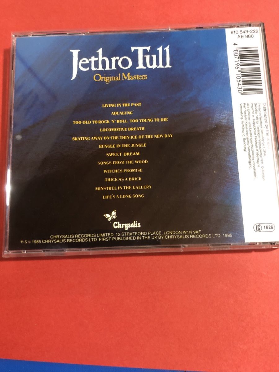 CD: Jethro Tull - Original Masters CD  – Usato da Flaach venduto da rubo7 2