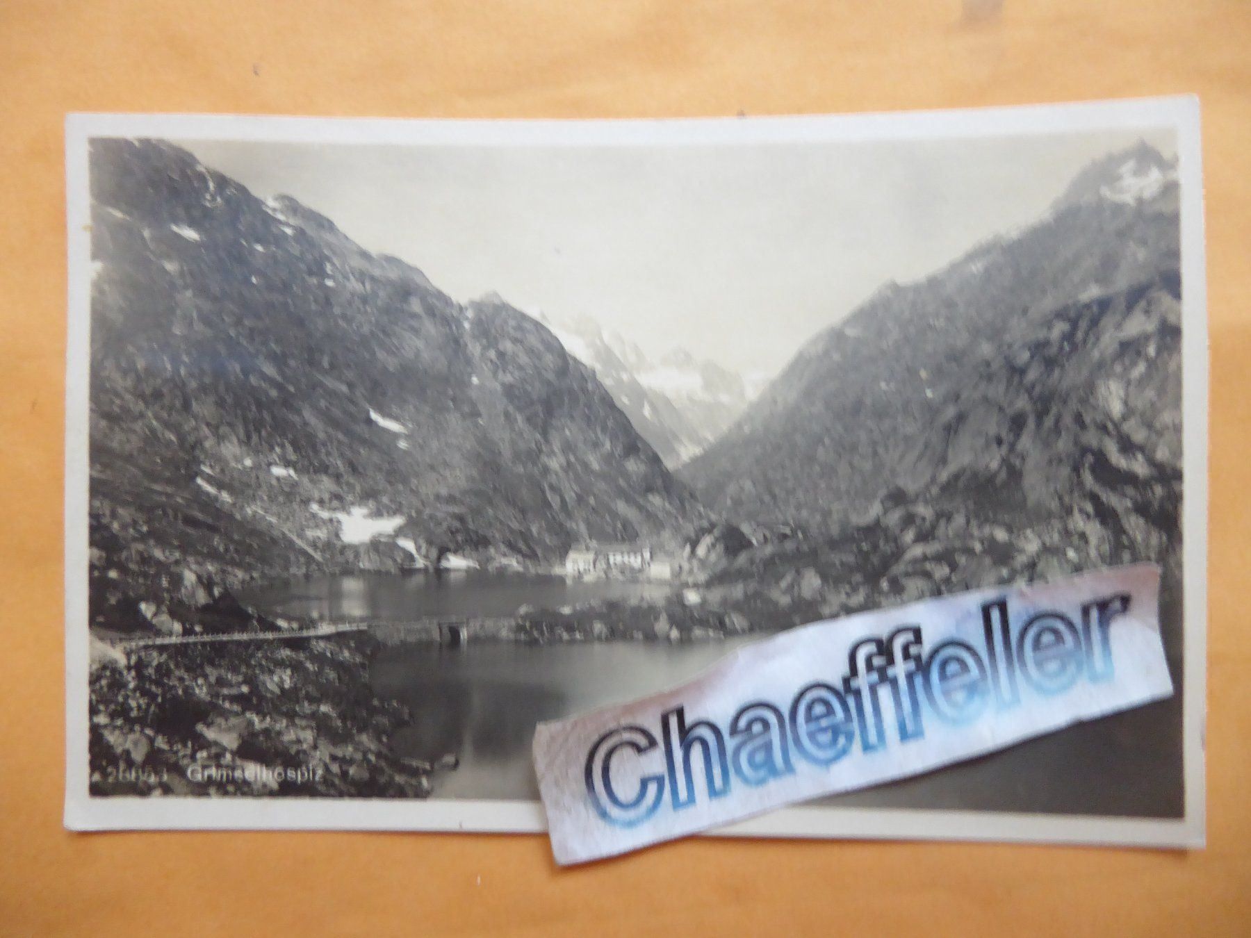 Cartoline postali: 1924  Grimselhospiz – Usato da Zürich venduto da Chaeffeler