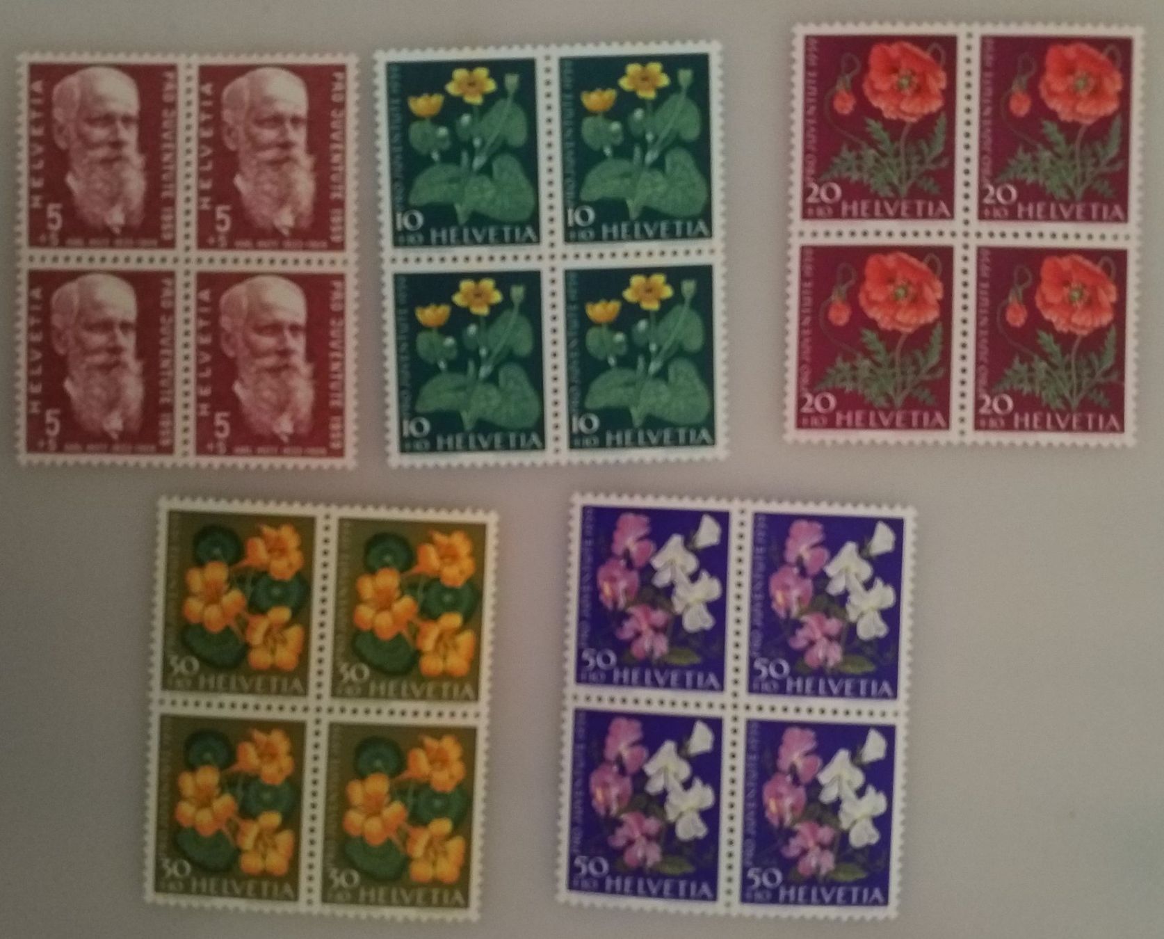 Tutti i francobolli: 1959, Pro Juventute Satz im 4-Block postfrisch – Nuovo (secondo la descrizione) da Baden venduto da Eggi