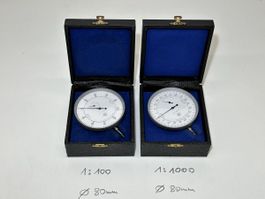 Messuhr 80mm compac 1:1000 und 1:100
