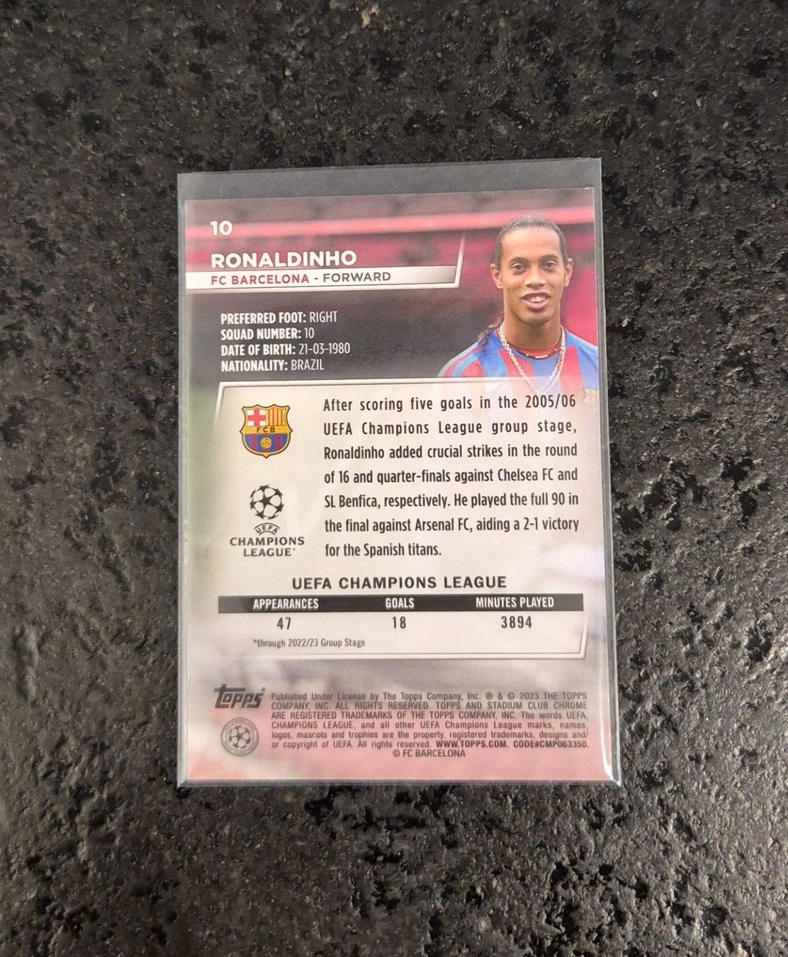 Topps Carte collezionabili: Ronaldinho - Barcelona - Topps – Nuovo (secondo la descrizione) da Burg AG venduto da Danoe 1