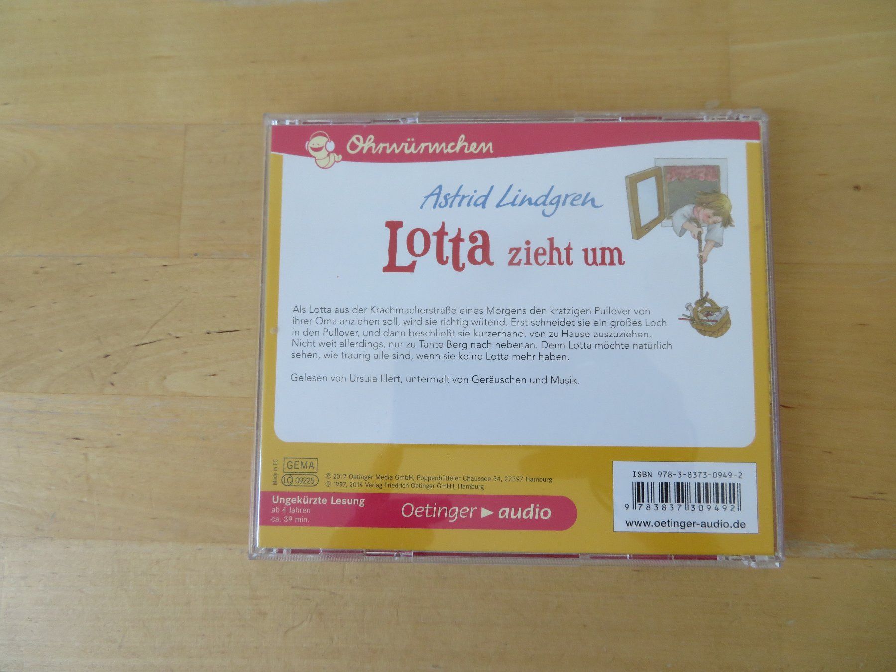 CD: CD Astrid Lindgren "LOTTA zieht um" – Usato da Zürich venduto da piroma 2