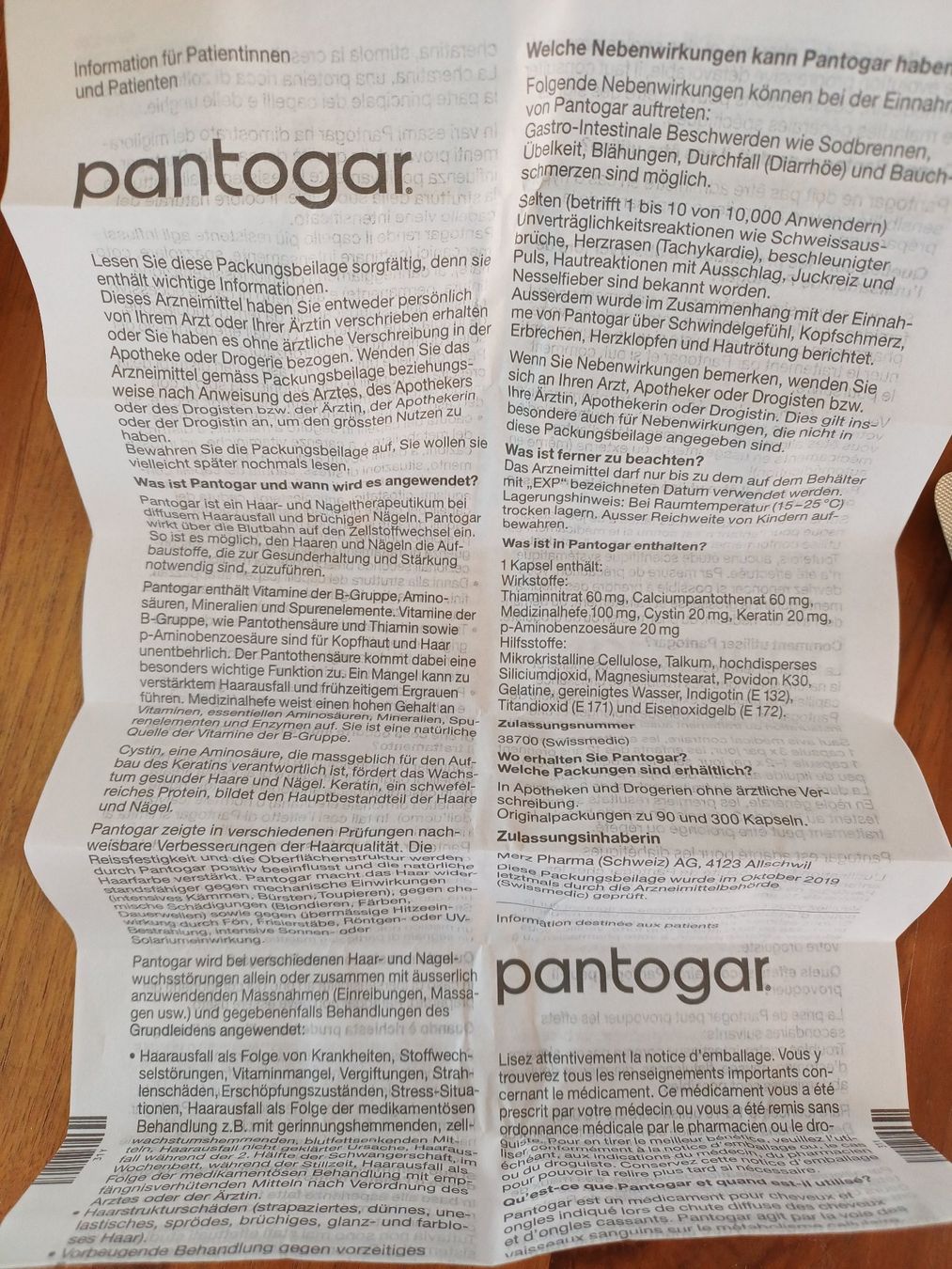 Prodotti per capelli: Pantogar Kapseln bei Haarausfall, 7 Blister – Nuovo (secondo la descrizione) da Oberrohrdorf venduto da BrightCrystal 4