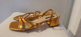 Globus Pantolette, leder in orange
