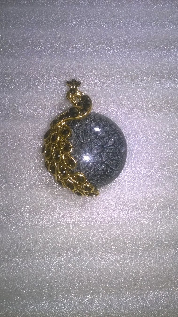 Anhänger: MODESCHMUCK ANHÄNGER,,,MIT PFAU,,UND ONYX STEIN – Neu (gemäss Beschreibung) aus Basel von bijoutrie_4 1