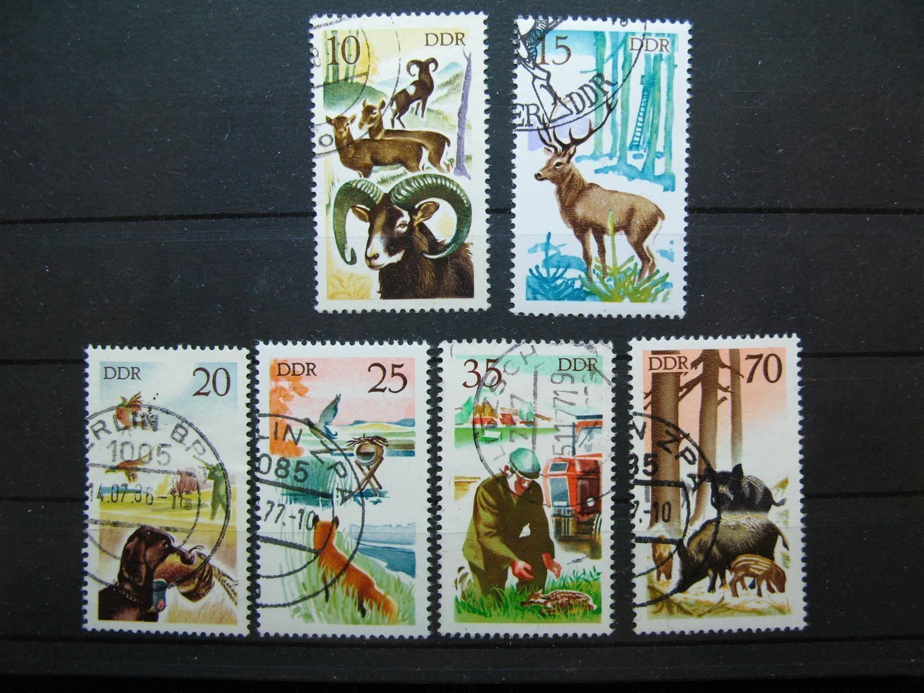 Tutti i francobolli: DDR 1977 Jagdwesen gest. – Usato da Wil SG venduto da fva01