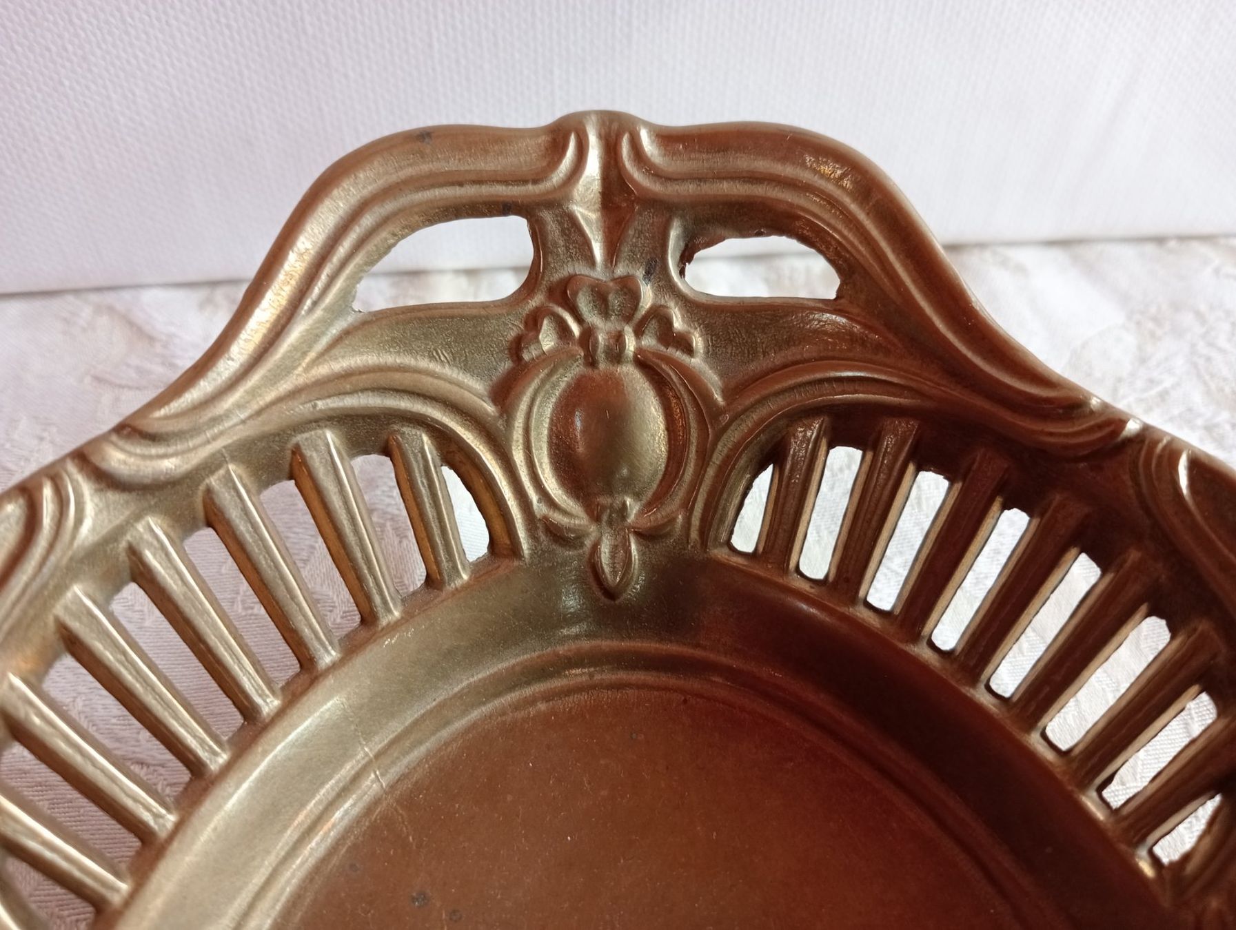Schalen: Vintage oder Antik Messing Obstschale Mod Dep 422 Gramm – Gebraucht aus Oberdorf BL von Barocki888 4