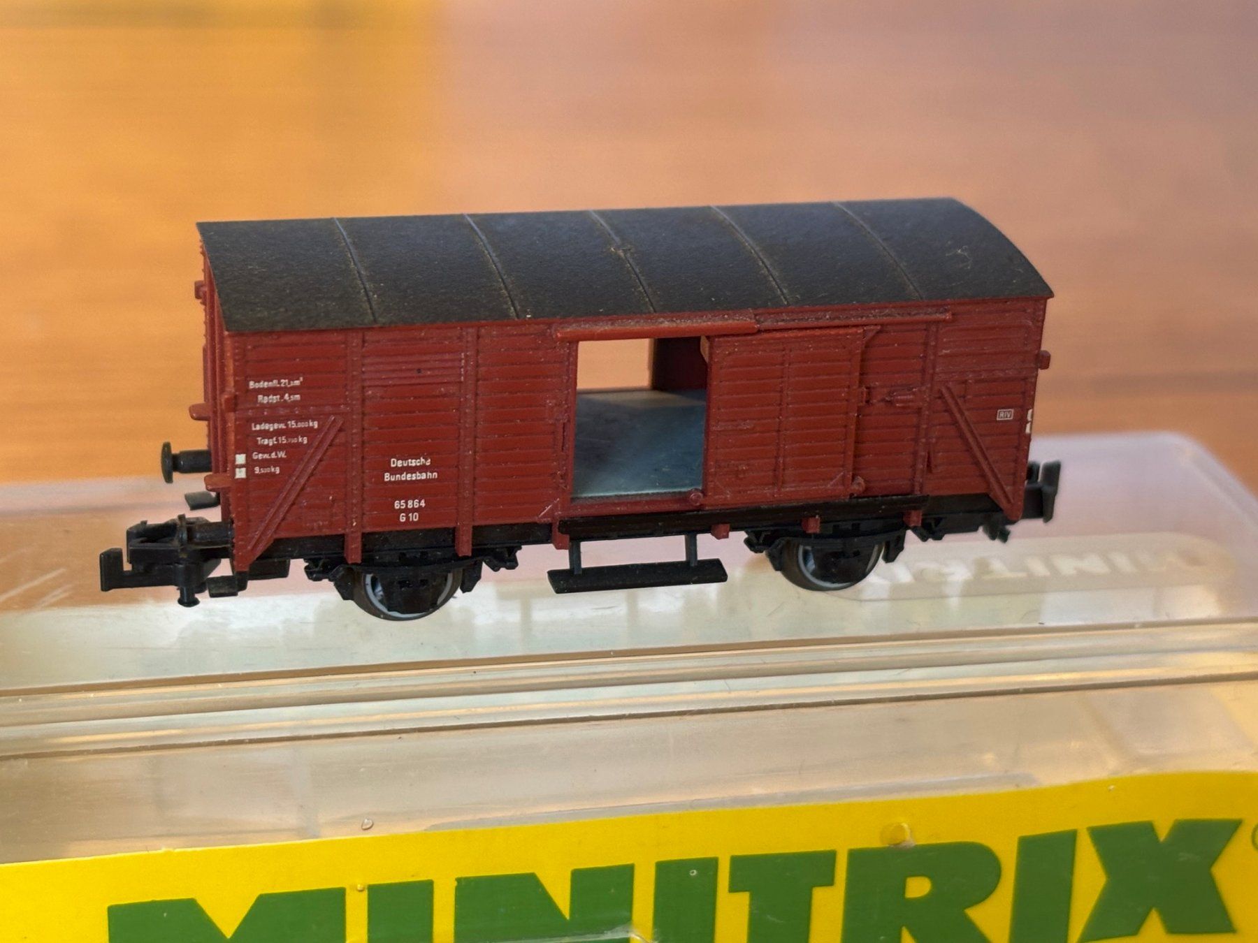 Modellini di ferrovie: e1833: Güterwagen (Spur N) – Usato da Birsfelden venduto da Birs_25 2
