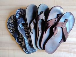 3 x  REEF Leather Flip Flop (original)