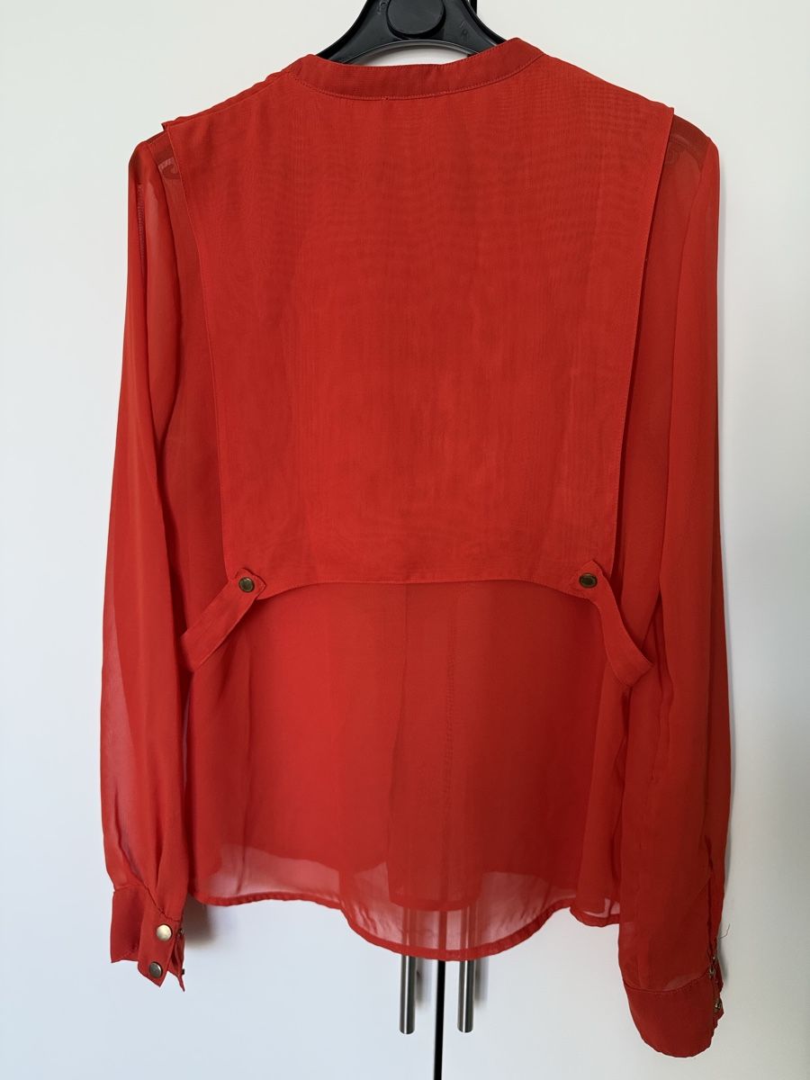 Camicette: Zalando Bluse, Grösse M, Orange, leicht transparentt – Nuovo (secondo la descrizione) da Olten venduto da smashbox 1