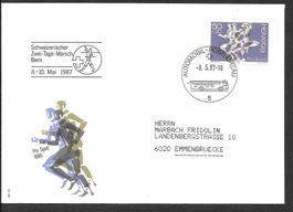 Sonderbrief A. 1466 Schweiz. 2 Tage Marsch Bern 8.-10.5.1987