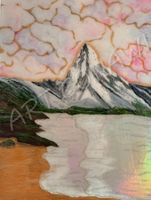 Acrylbild Matterhorn am Meer UV-leuchtend | 60 × 80 cm