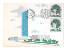 Erst Tags Ausgabe + Eröffnung Jahr des UN HQ New York 1951