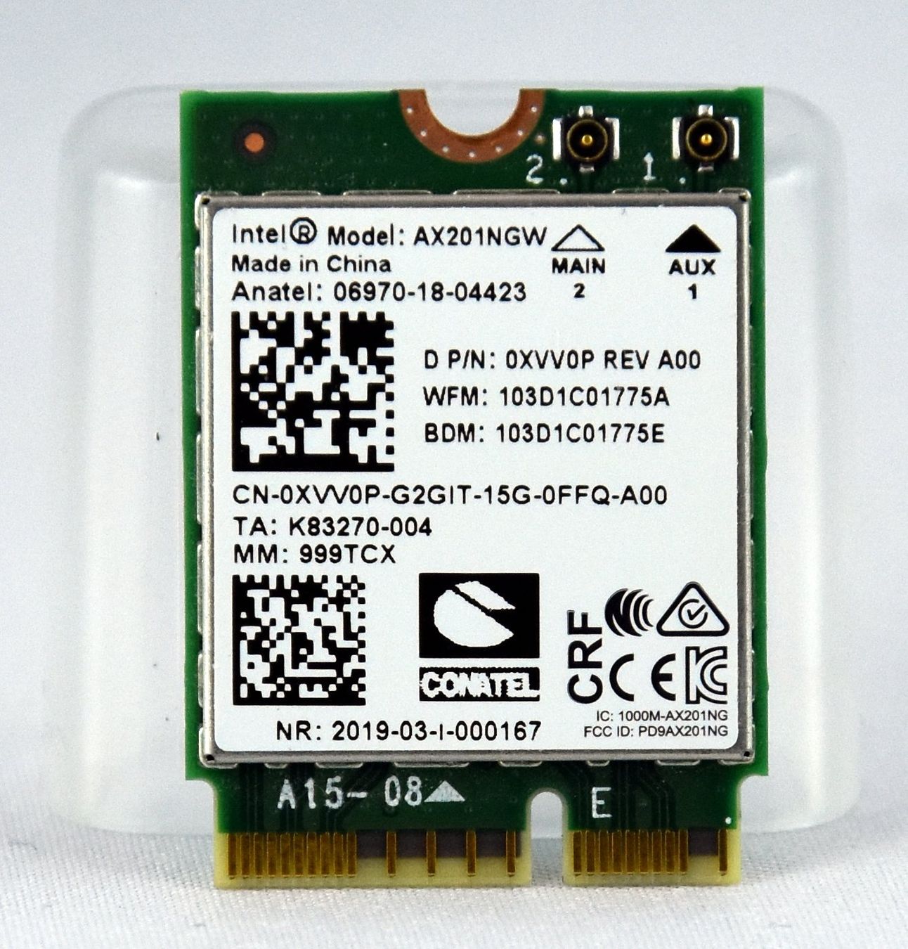 Intel Unità & Adattatore: INTEL WLan Adapter AX201NGW – Usato da Künten venduto da Arktisde