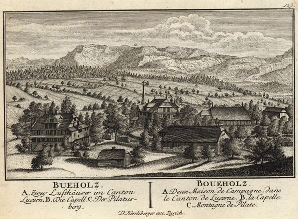 Incisioni: Bueholz von Herrliberger 1754 – Usato da Rafz venduto da Helvet32