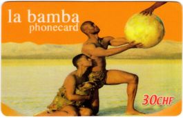 30 CHF la bamba - seltene Schweizer Prepaid Telefonkarte