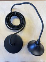 Hängeleuchte Kabel Schwarz Fassung E27 25W neuwertig 