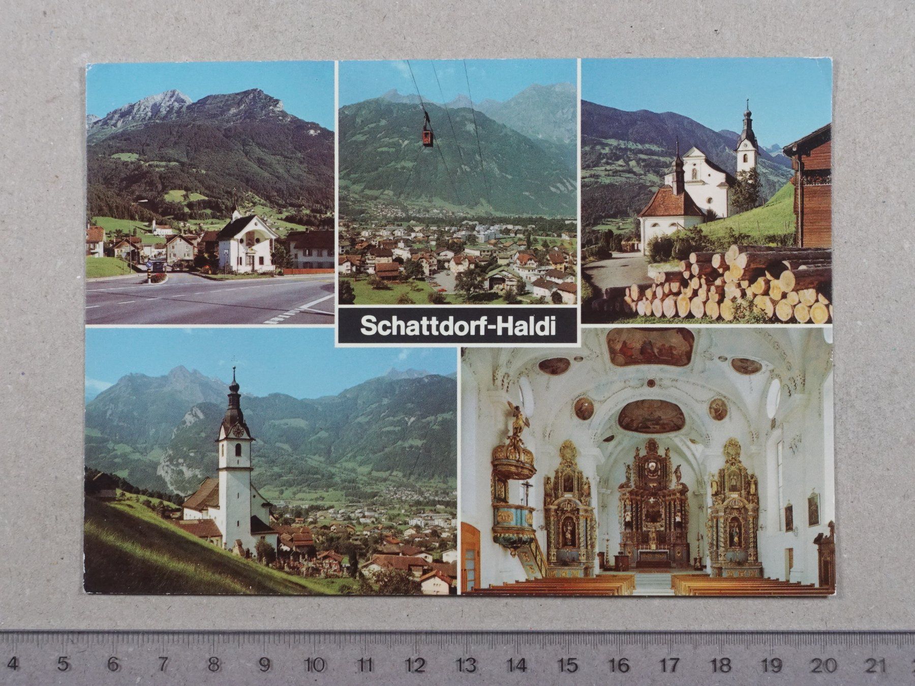 Cartoline postali: Schattdorf - Haldi, Poststempel 1978, Stempel Luftseilbahn – Usato da Lenzburg venduto da fh1