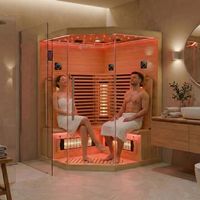 Infrarotsauna MATERA140 Natur Dual-Technologie - 140x140x190