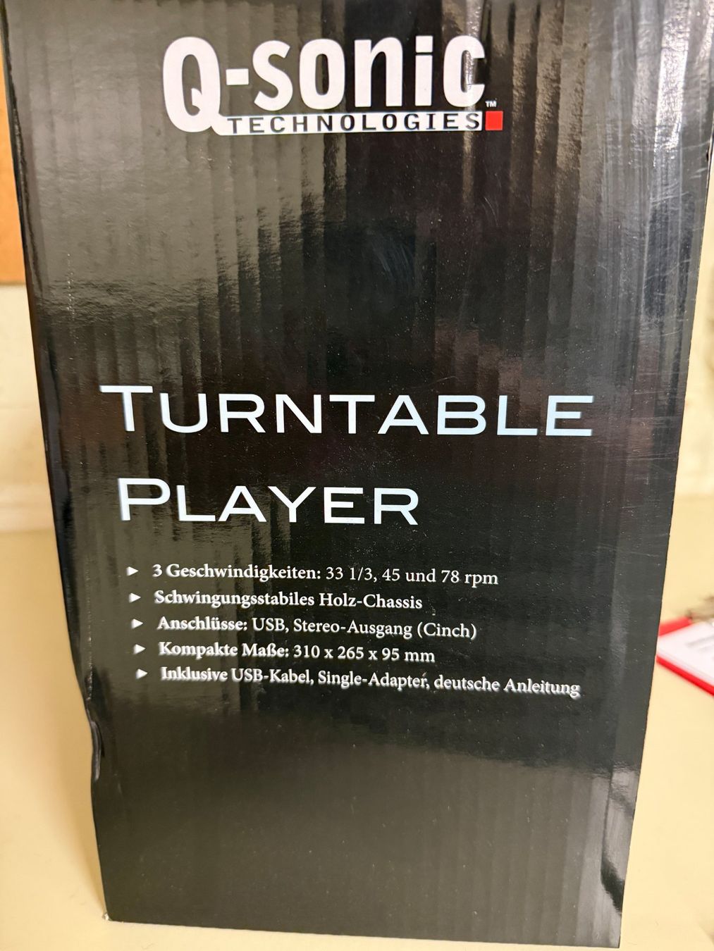 Tourne-disques: Q-sonic Turntable Player 33 1/3 45 78 U/min – Neuf (Voir description) à Schlieren par Stadtammannamt_8952 1