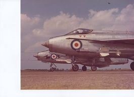 Pressefoto Lightning Bewaffnung RAF Force auf Kodak Papier