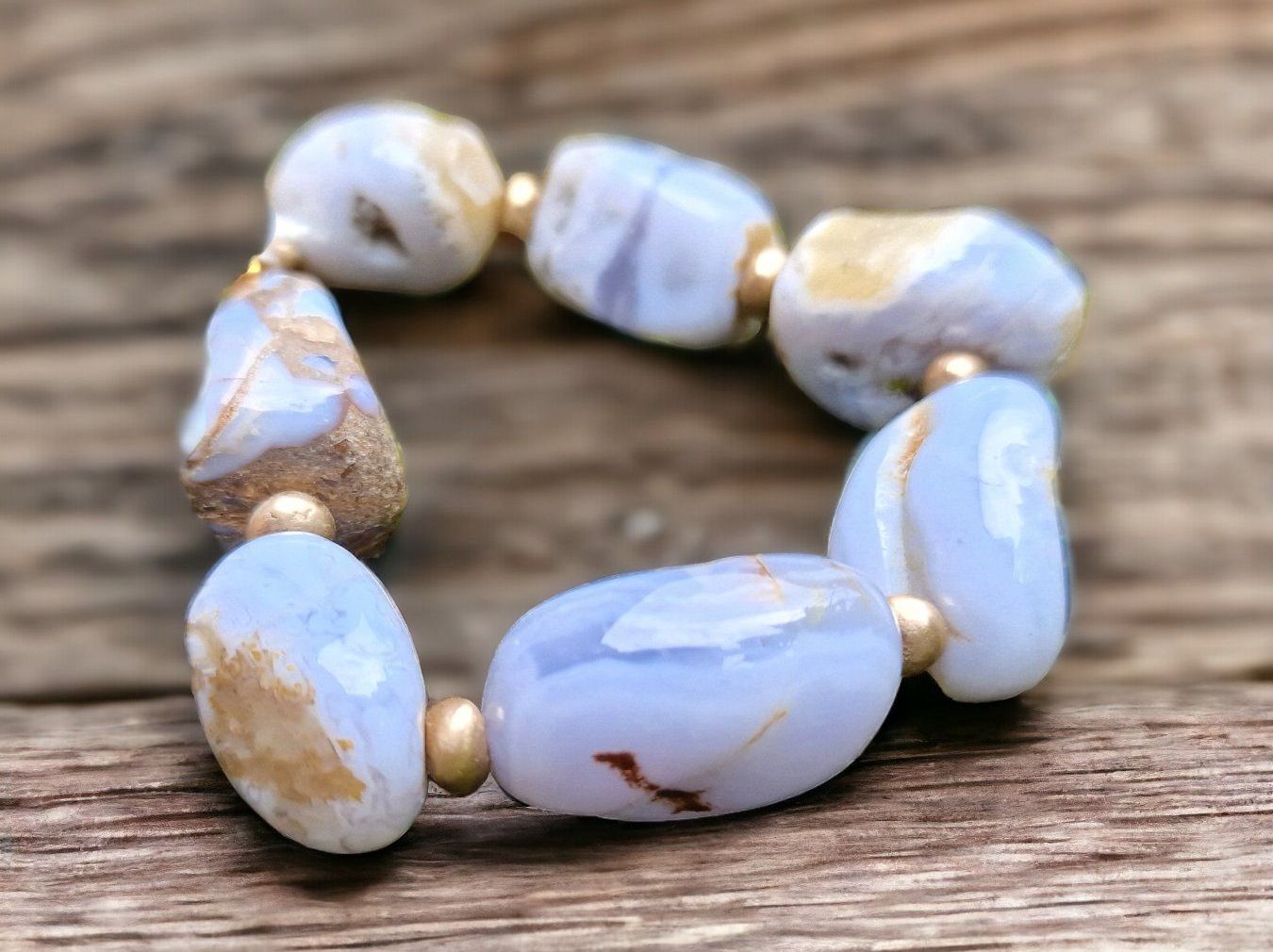 Bracelets: Statementarmband Chalzedon & Bronze – Neuf (Voir description) à Aarau par Schmuckhoehle_MD 5